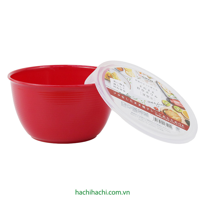 Tô nhựa Nhật Bản dùng được lò vi sóng Nakaya 14cm có nắp (Nhiều mẫu)-Giao mẫu ngẫu nhiên thương hiệu NAKAYA