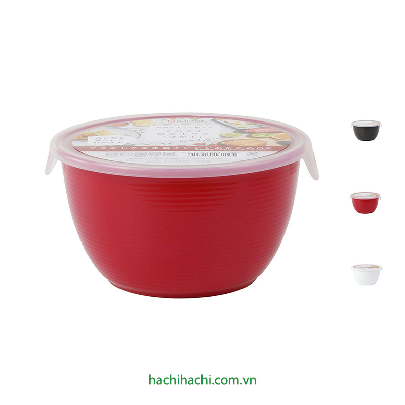 Tô nhựa Nhật Bản dùng được lò vi sóng Nakaya 14cm có nắp (Nhiều mẫu)-Giao mẫu ngẫu nhiên