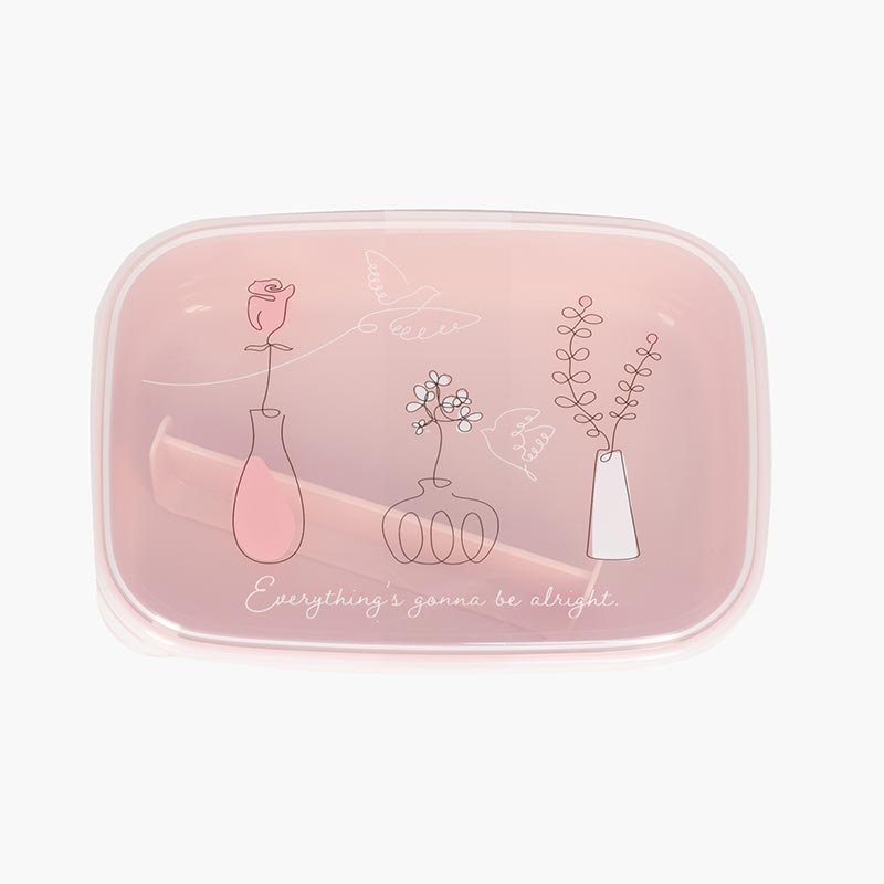 Hộp nhựa đựng thực phẩm Nakaya 650ml kèm tấm chia ngăn (Nhiều mẫu)-Giao mẫu ngẫu nhiên