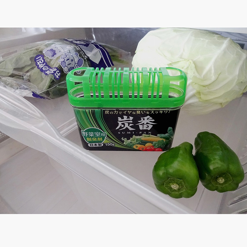 Hộp khử mùi tủ lạnh than hoạt tính cho ngăn rau củ Kokubo 150g thương hiệu KOKUBO