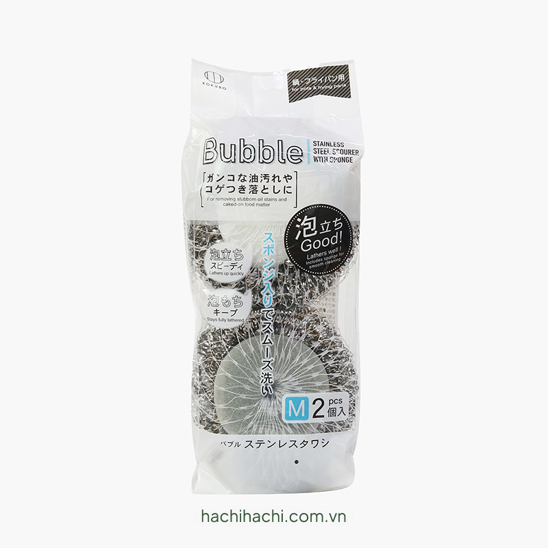 Miếng chùi nồi chảo tạo bọt 2 cái