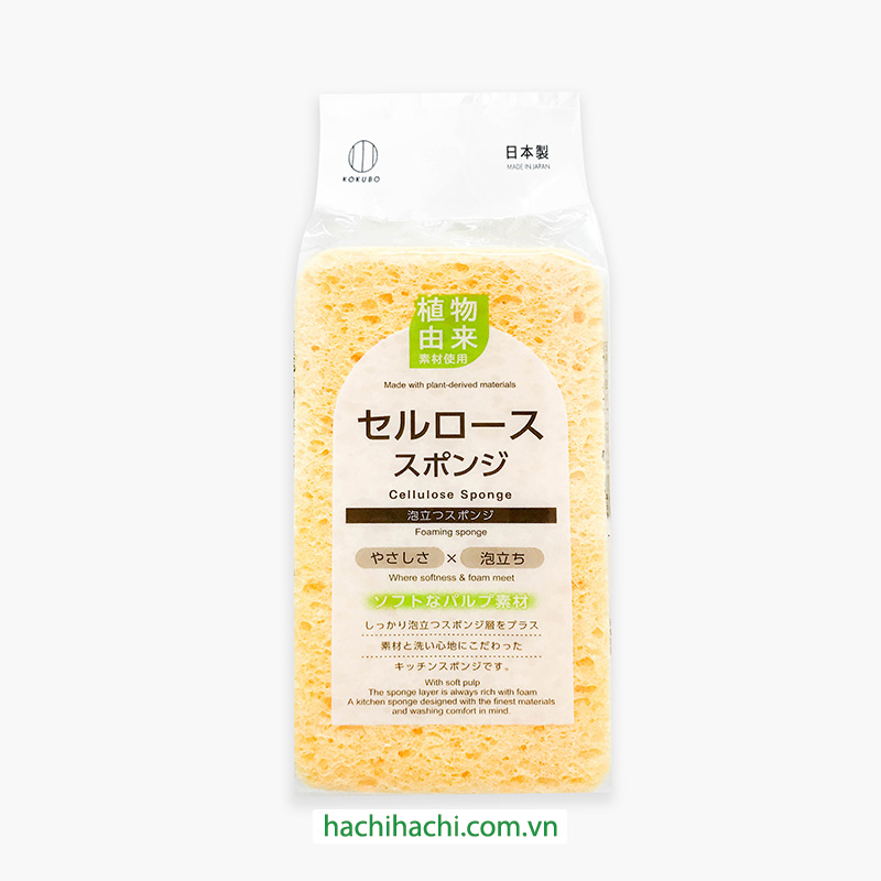 Mút rửa chén Cellulose Nhật Bản tạo bọt, thân thiện môi trường Kokubo