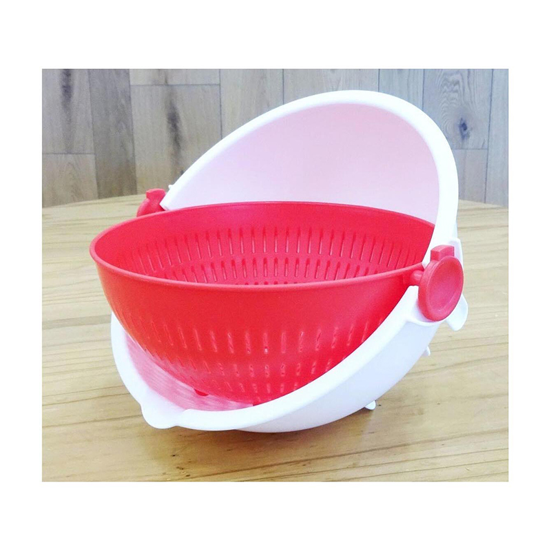 Rổ nhựa xoay làm ráo nước 25.7x25.5cm thương hiệu 