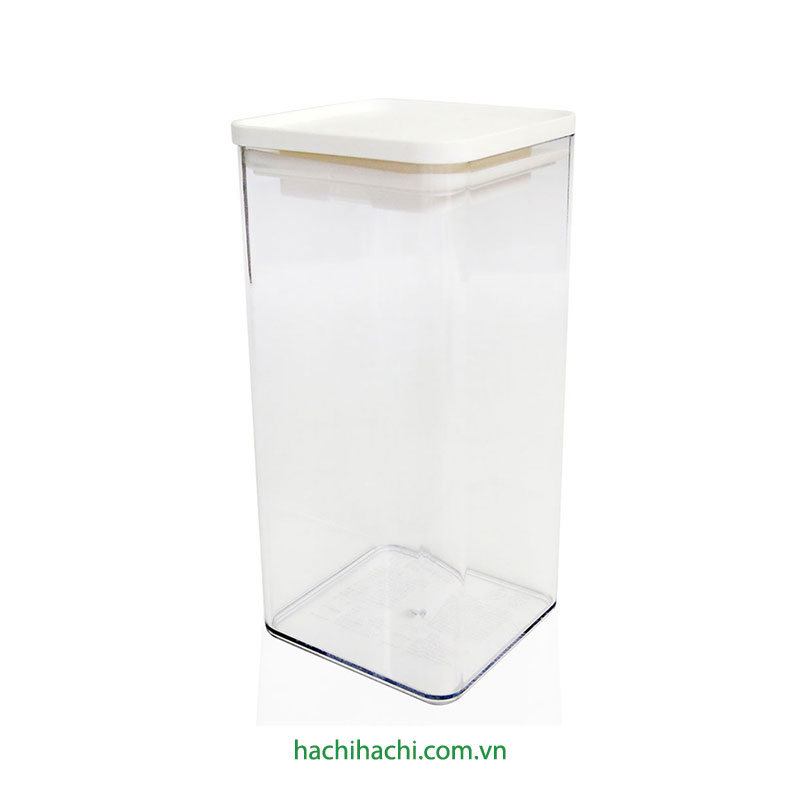 Hộp nhựa đựng thực phẩm 1.5L Nắp trắng