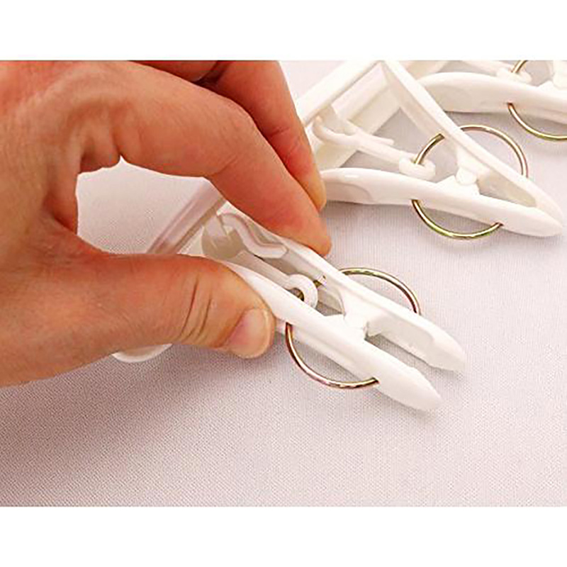 Móc quần áo 8 kẹp (Trắng) thương hiệu KOKUBO