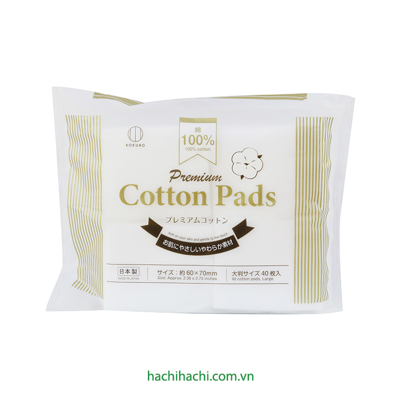Bông tẩy trang Cotton cao cấp 40 miếng