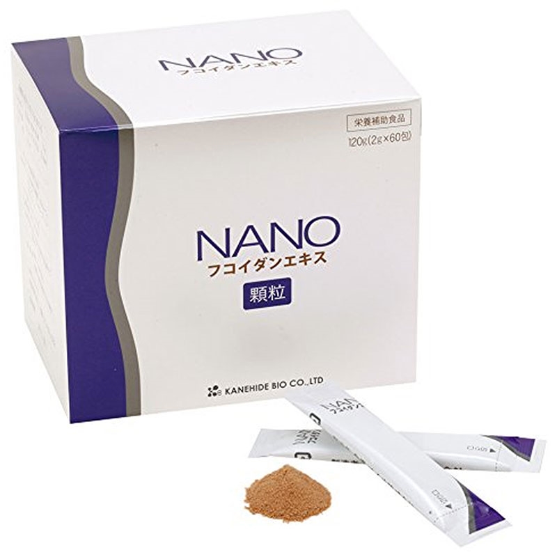 TPBVSK: Nano Fucoidan Extract Granule Nhật Bản 2gx60 gói (dạng bột), Tăng đề kháng, hỗ trợ điều trị ung thư thương hiệu KANEHIDE BIO