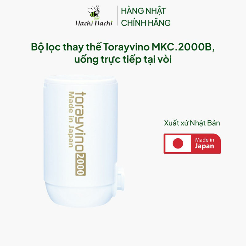 Bộ lọc thay thế Nhật Bản Torayvino MKC.2000B, uống trực tiếp tại vòi thương hiệu TORAYVINO