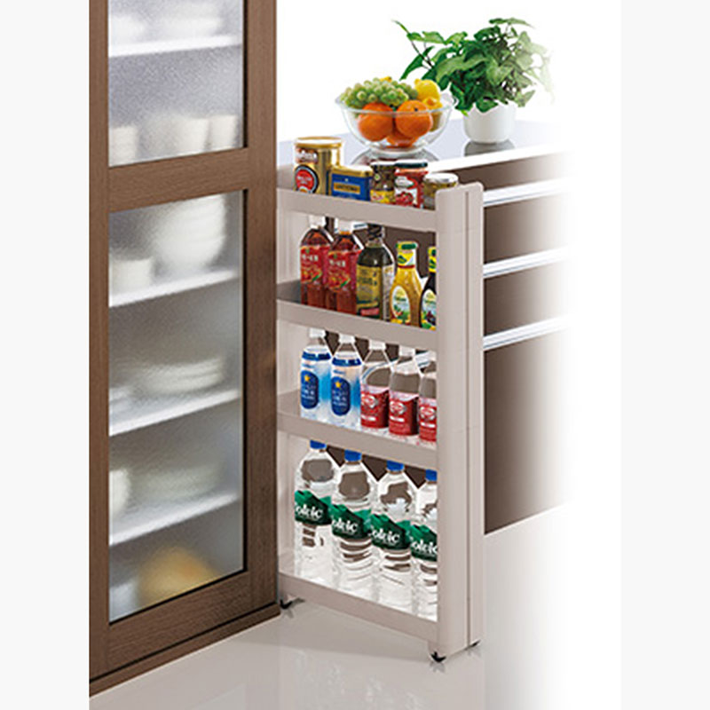 Kệ để đồ đa năng Nhật Bản 4 tầng có bánh xe 45x12.5cm thương hiệu FUDO GIKEN