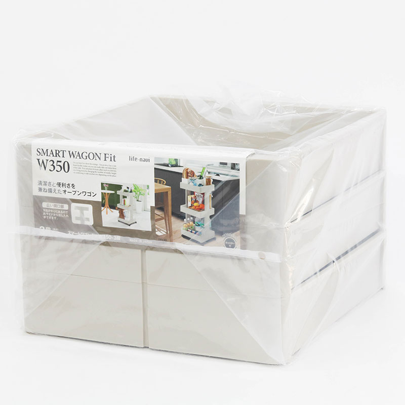 Kệ để đồ đa năng Nhật Bản 3 tầng có bánh xe Smart Wagon Fit 35.7x39.1cm thương hiệu FUDO GIKEN