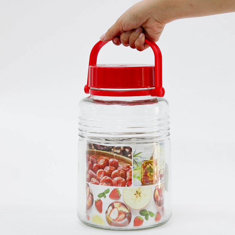 Hũ thủy tinh Aderia, bình ngâm rượu, lọ, hũ ngâm rượu, trái cây 4L thương hiệu ADERIA