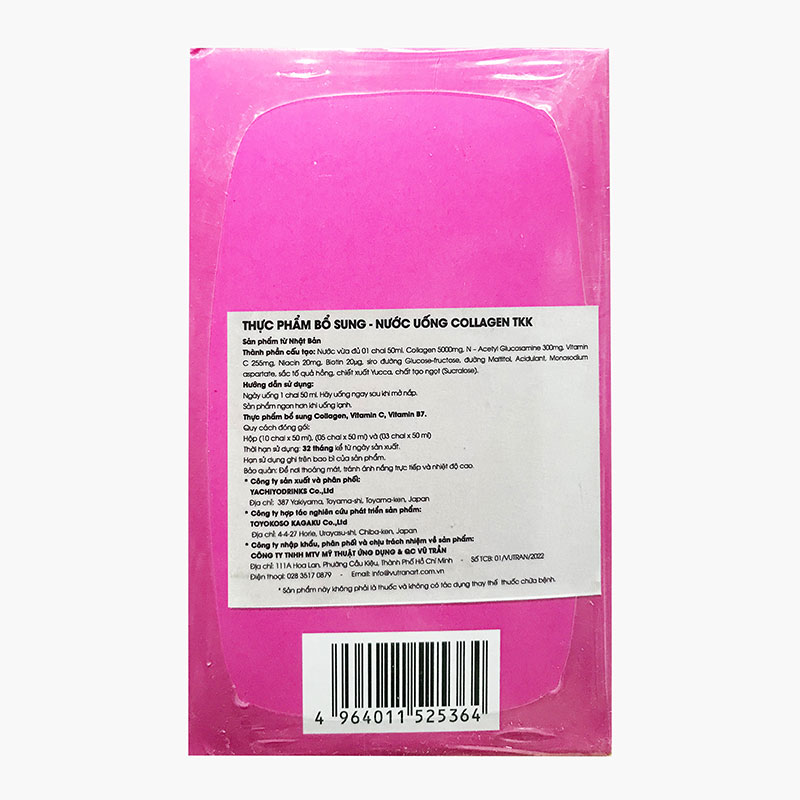 TPBS: Nước uống Collagen Nhật Bản TKK 50mlx10 chai thương hiệu 