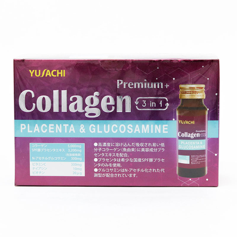 TPBS: Nước uống collagen Nhật Bản cao cấp Yusachi Premium+ 50mlx10 chai thương hiệu 
