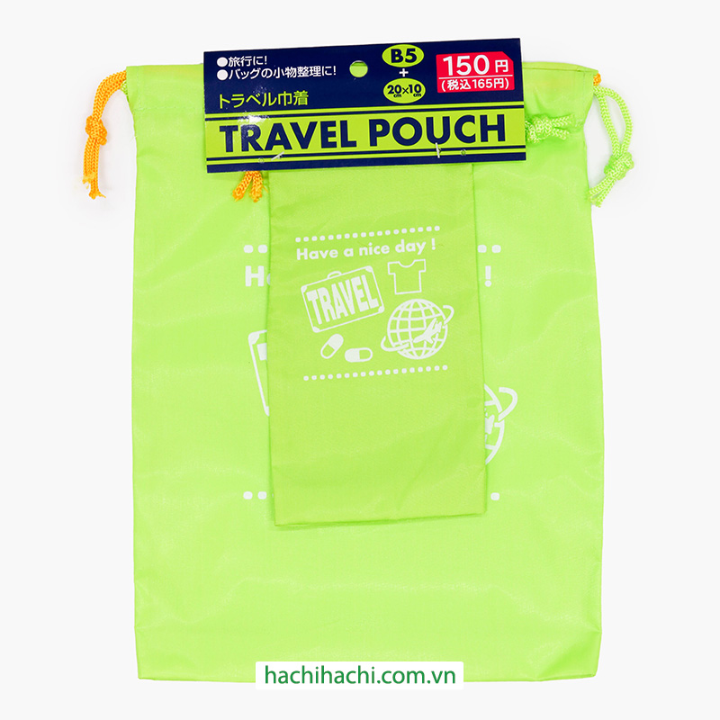 Túi dây rút du lịch 2 cái 28.5x22cm, 20x10cm (Nhiều mẫu)-Giao mẫu ngẫu nhiên thương hiệu MORITOKU