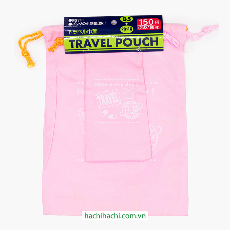 Túi dây rút du lịch 2 cái 28.5x22cm, 20x10cm (Nhiều mẫu)-Giao mẫu ngẫu nhiên thương hiệu MORITOKU