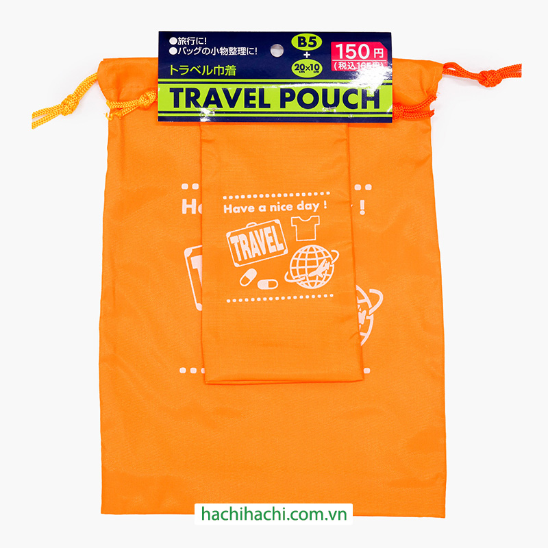 Túi dây rút du lịch 2 cái 28.5x22cm, 20x10cm (Nhiều mẫu)-Giao mẫu ngẫu nhiên thương hiệu MORITOKU