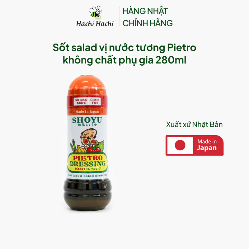 Sốt salad vị nước tương Nhật Bản Pietro không chất phụ gia 280ml thương hiệu 