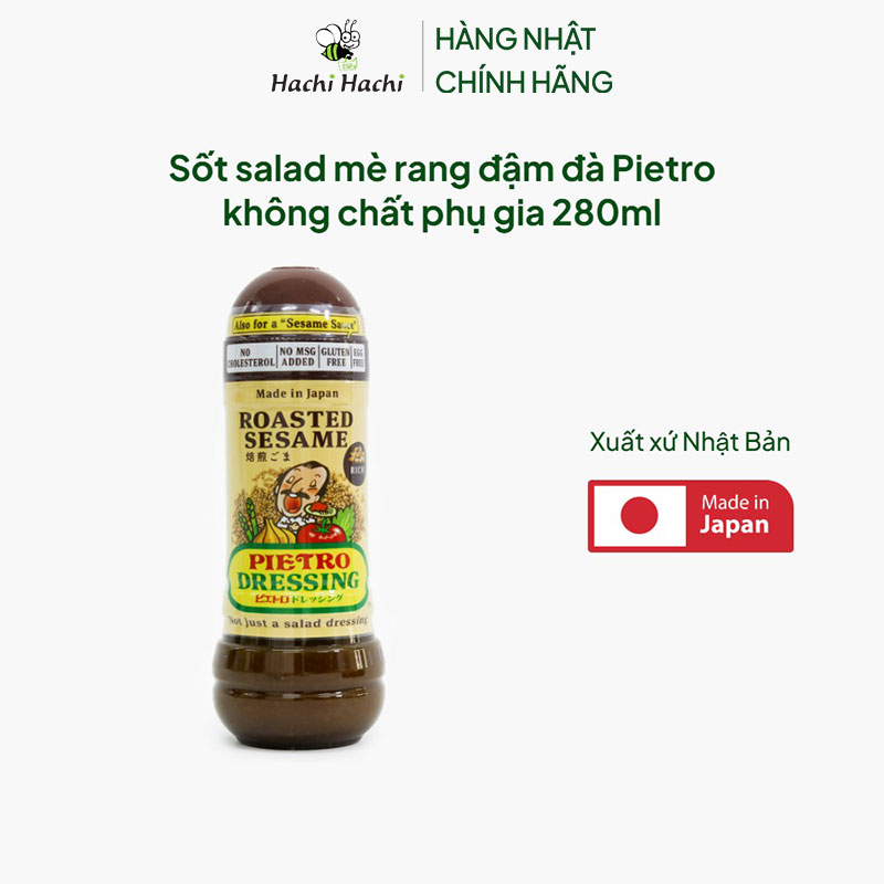 Sốt salad mè rang Nhật Bản đậm đà Pietro không chất phụ gia 280ml thương hiệu 