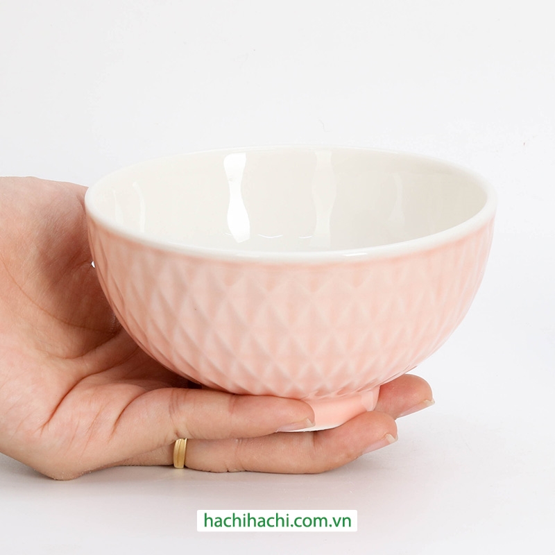 Chén sứ 11.4cm (Hồng)  thương hiệu 