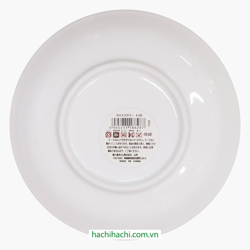 Đĩa sứ 14cm, đĩa gốm sứ nông lòng, cạn lòng, dùng được lò vi sóng thương hiệu 