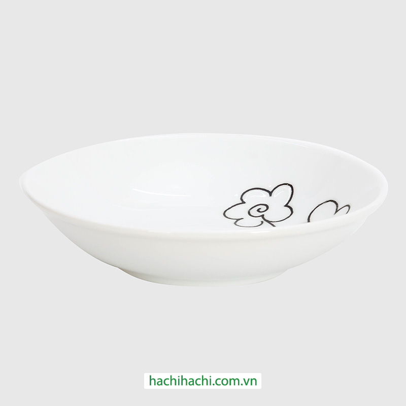 Đĩa sứ 16.4cm sâu lòng , đĩa gốm sứ nông lòng, cạn lòng, dùng được lò vi sóng thương hiệu 