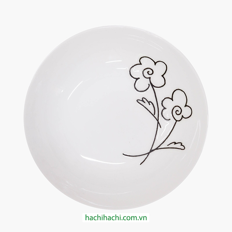 Đĩa sứ 16.4cm sâu lòng , đĩa gốm sứ nông lòng, cạn lòng, dùng được lò vi sóng