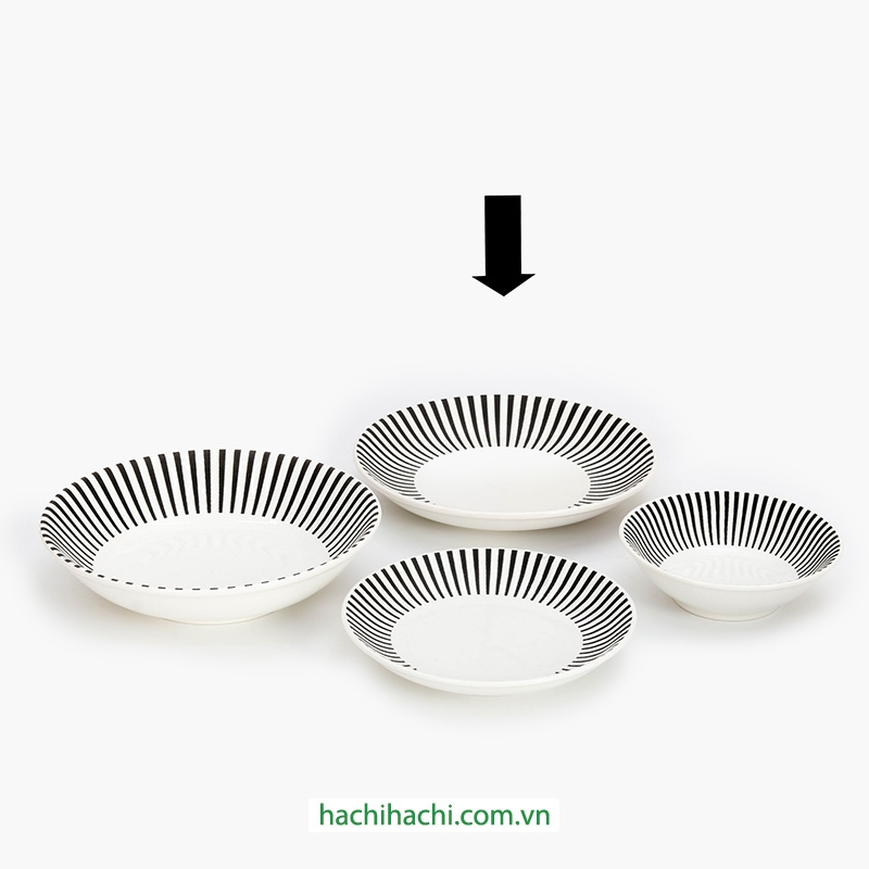 Đĩa sứ 16.7cm  thương hiệu 