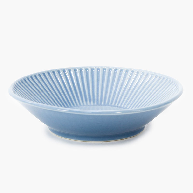 Đĩa sứ 13.1cm, đĩa gốm sứ nông lòng, cạn lòng (Xanh), dùng được lò vi sóng