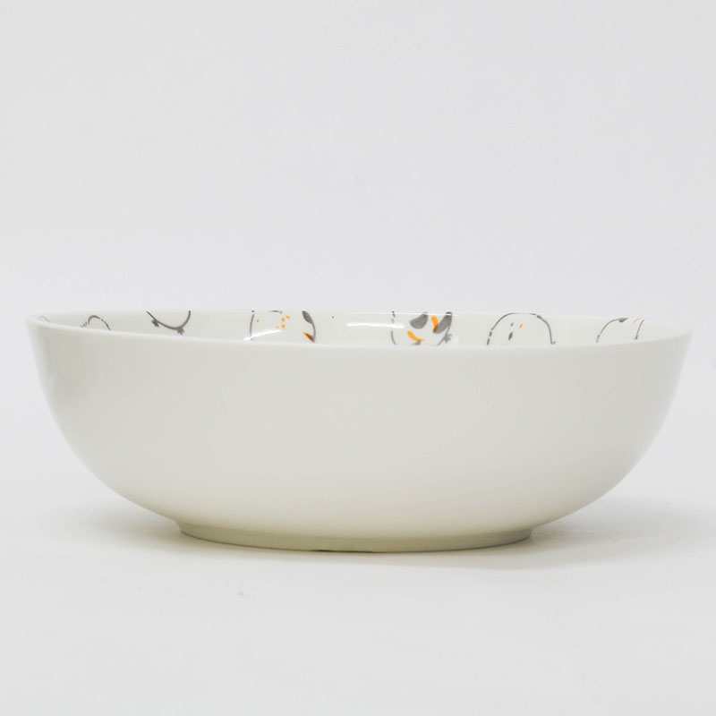 Tô sứ, tô đại, bát ô tô, bát tô canh 16cm (Chim Shimaenaga), dùng được lò vi sóng thương hiệu YAMAGIN