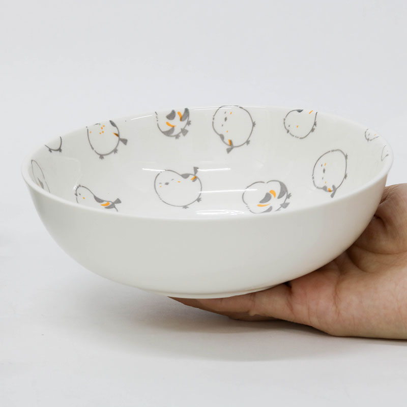 Tô sứ, tô đại, bát ô tô, bát tô canh 16cm (Chim Shimaenaga), dùng được lò vi sóng thương hiệu YAMAGIN