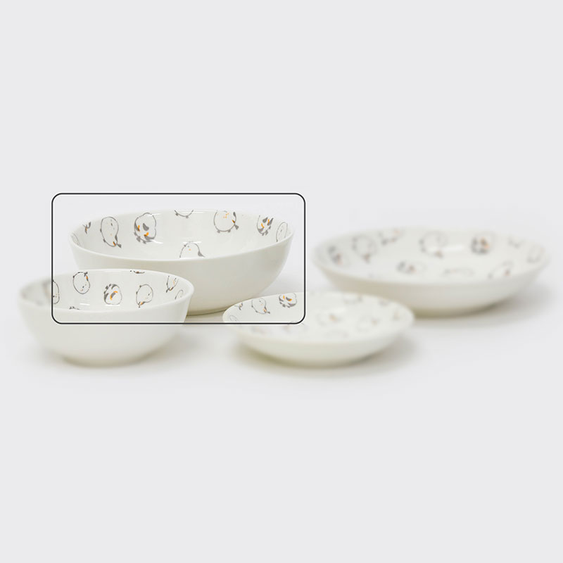 Tô sứ, tô đại, bát ô tô, bát tô canh 16cm (Chim Shimaenaga), dùng được lò vi sóng thương hiệu YAMAGIN
