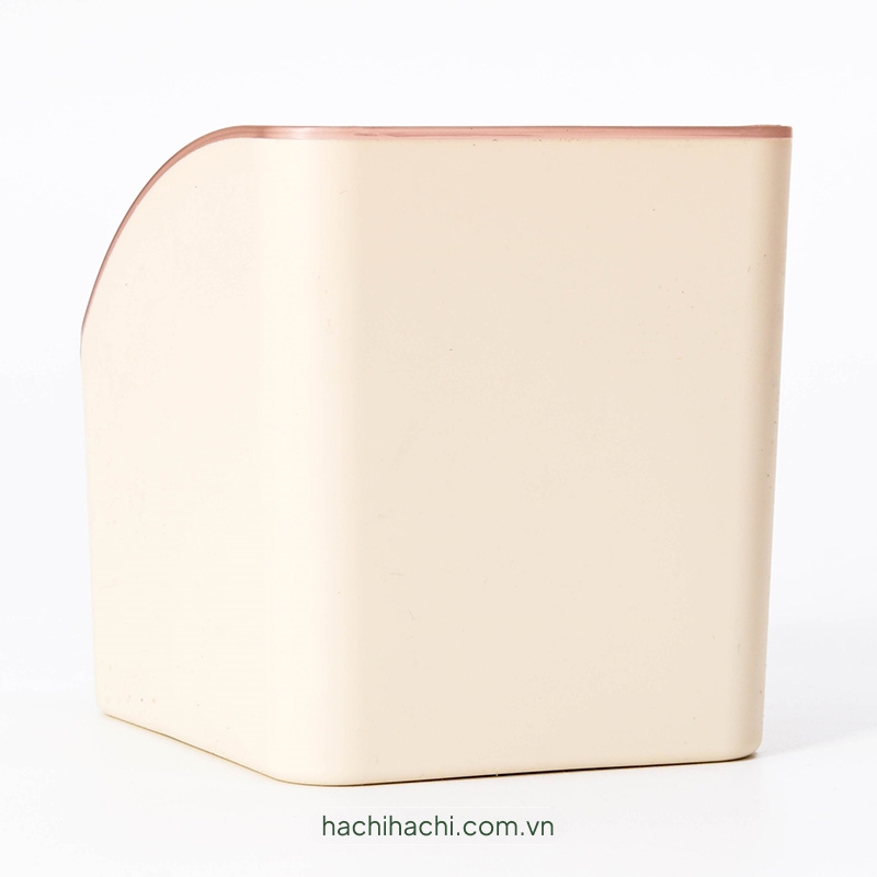 Khay đựng vật dụng, văn phòng phẩm, remote 2 ngăn 10x9cm (Hồng sữa) thương hiệu YAMADA