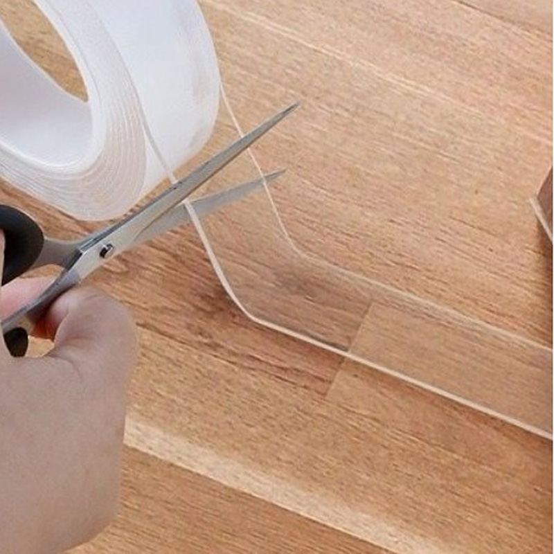 Băng keo 2 mặt trong suốt có thể gỡ dán lại 2cmx1mmx0.8m (Loại mỏng) thương hiệu YAMADA