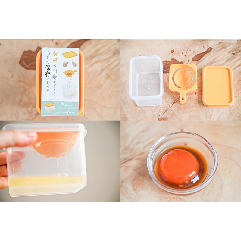 Dụng cụ tách lòng đỏ trứng Nhật Bản kèm khay đựng, BPA Free 7.4x10.3cm thương hiệu YAMADA