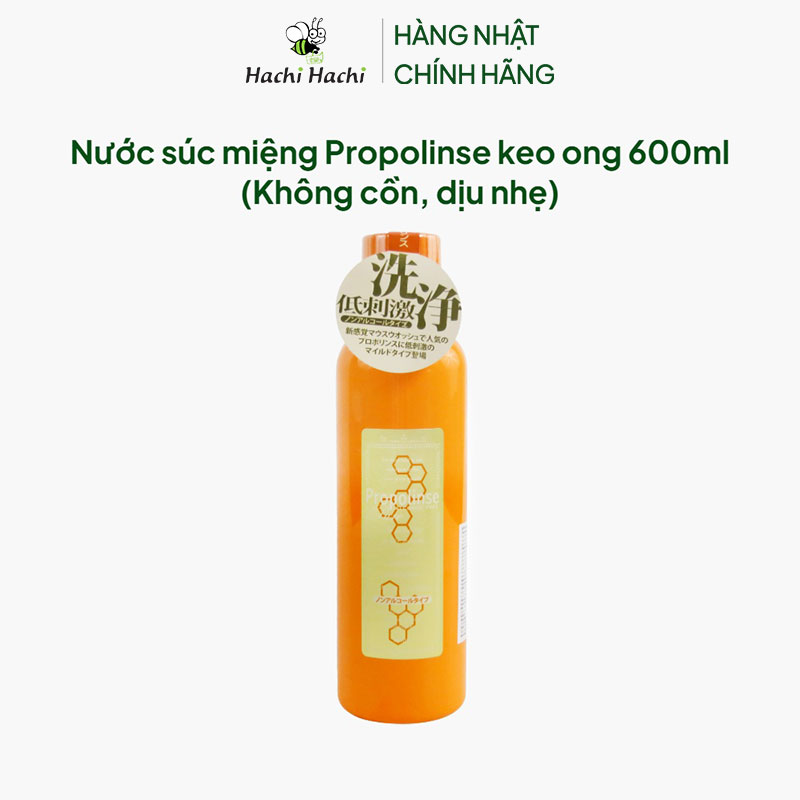 Nước súc miệng Propolinse keo ong 600ml (Không cồn, dịu nhẹ) thương hiệu PIERAS