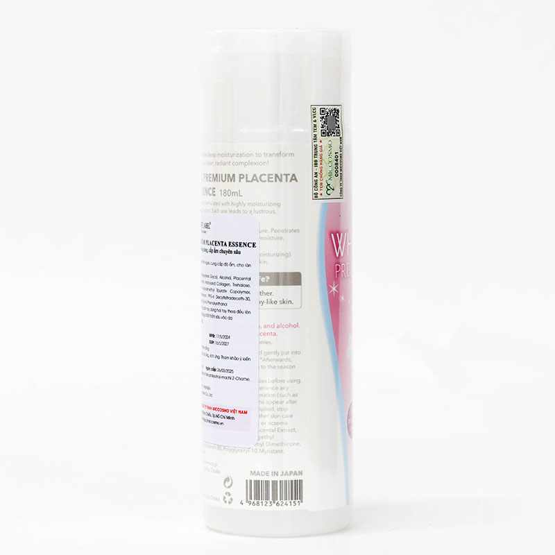 Tinh chất dưỡng da trắng sáng, cấp ẩm chuyên sâu Nhật Bản White Label Premium Placenta 180ml thương hiệu MICCOSMO