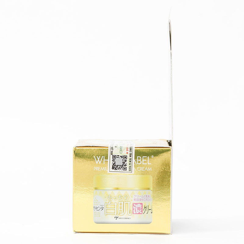 Kem dưỡng trắng sáng da, cấp ẩm, chậm lão hóa Nhật Bản White label Placenta Rich Gold 60g thương hiệu MICCOSMO