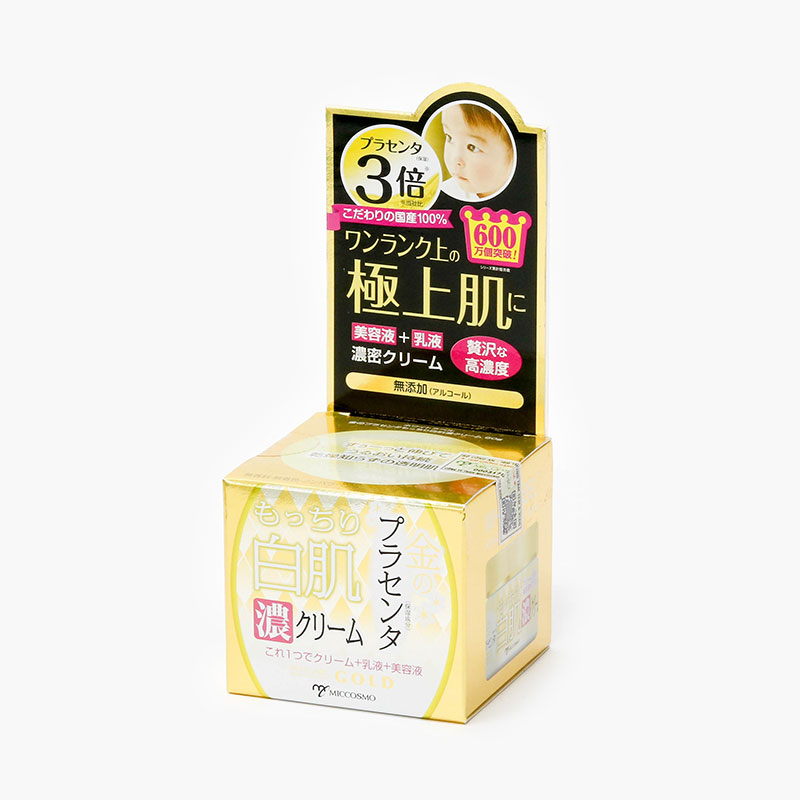 Kem dưỡng trắng sáng da, cấp ẩm, chậm lão hóa Nhật Bản White label Placenta Rich Gold 60g