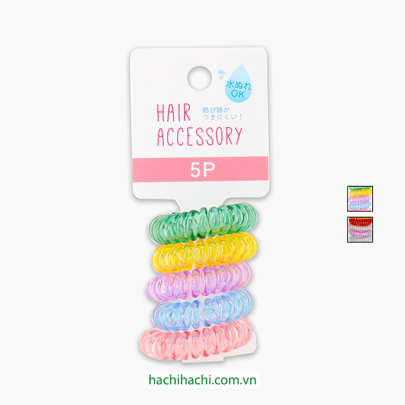 Dây cột tóc lò xo 5 cái (Nhiều mẫu)-Giao mẫu ngẫu nhiên