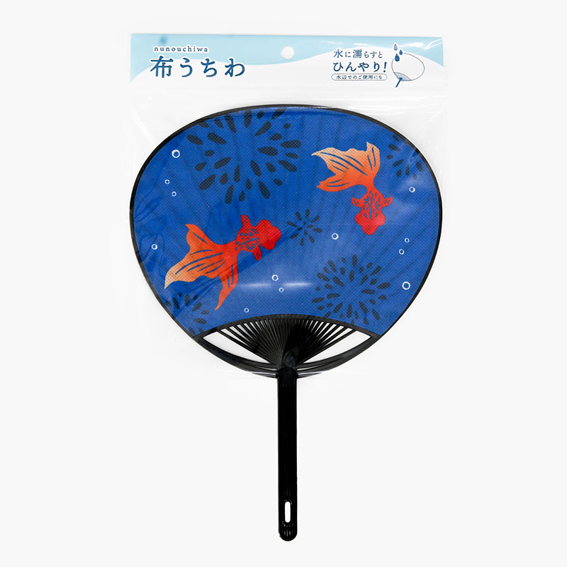 Quạt tròn cầm tay 19.8x28cm hình Cá vàng (Nhiều mẫu)-Giao mẫu ngẫu nhiên thương hiệu MOTOBAYASHI