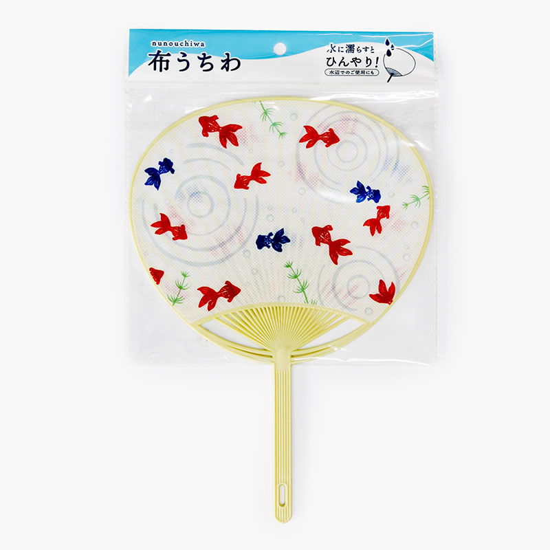 Quạt tròn cầm tay 19.8x28cm hình Cá vàng (Nhiều mẫu)-Giao mẫu ngẫu nhiên thương hiệu MOTOBAYASHI