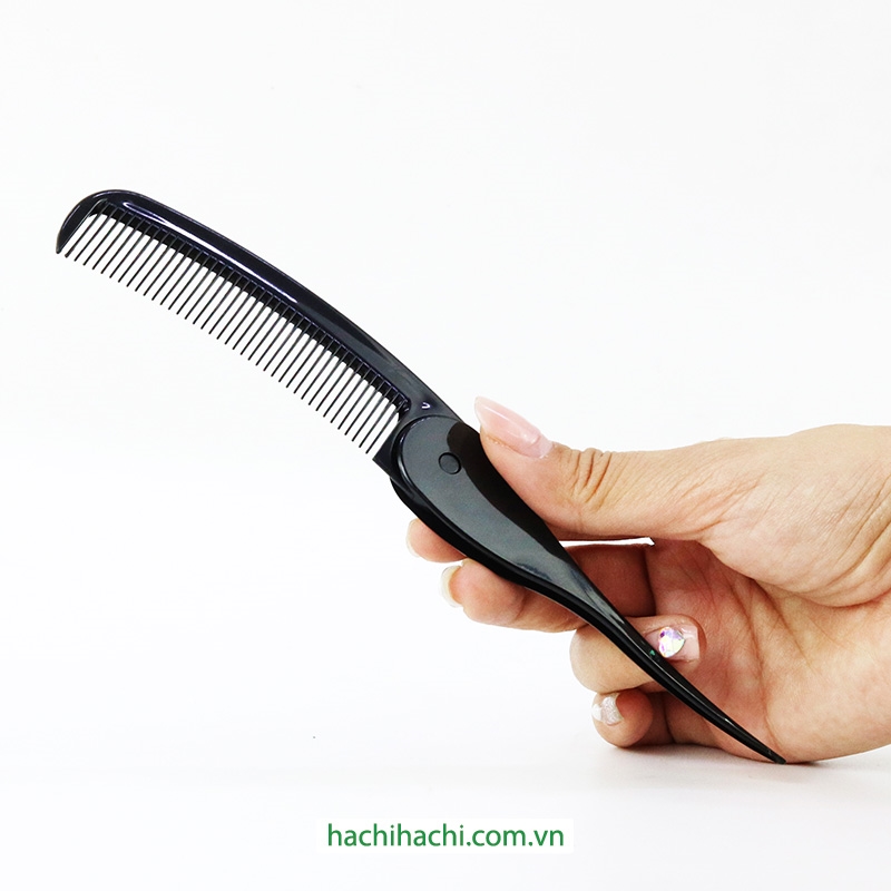 Lược chải tóc tinh dầu hoa trà Tsubaki 19.5cm gấp gọn (Nhiều mẫu)-Giao mẫu ngẫu nhiên thương hiệu MOTOBAYASHI