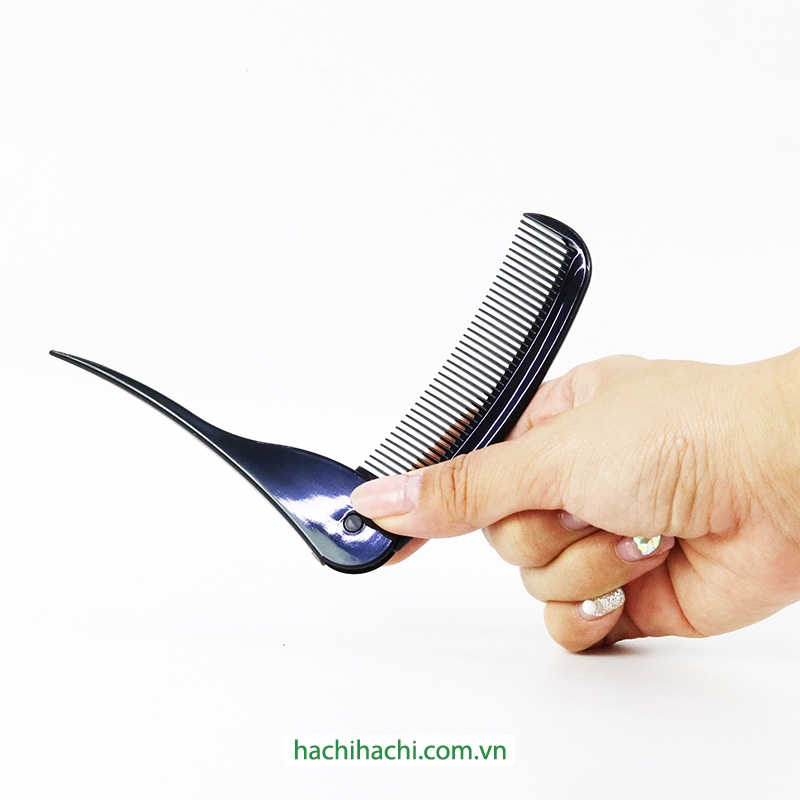 Lược chải tóc tinh dầu hoa trà Tsubaki 19.5cm gấp gọn (Nhiều mẫu)-Giao mẫu ngẫu nhiên thương hiệu MOTOBAYASHI