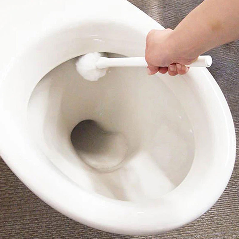 Bàn chải chà toilet đầu mút xốp mềm 35cm thương hiệu ELUO