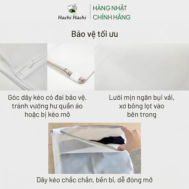 Túi lưới giặt đồ 50x35cm thương hiệu ELUO