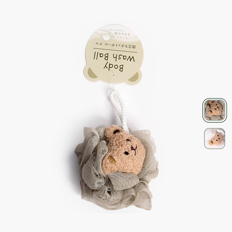 Bông tắm tạo bọt hình gấu (Nhiều mẫu)-Giao mẫu ngẫu nhiên