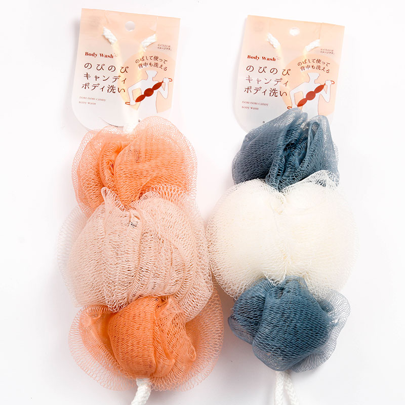 Bông tắm tạo bọt dài có móc treo (Nhiều mẫu)-Giao mẫu ngẫu nhiên thương hiệu ELUO
