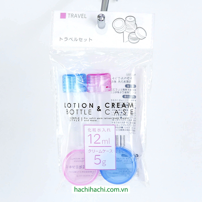 Bộ chiết mỹ phẩm chai 12ml và hũ 5g (Nhiều mẫu)-Giao mẫu ngẫu nhiên thương hiệu MITSUKI
