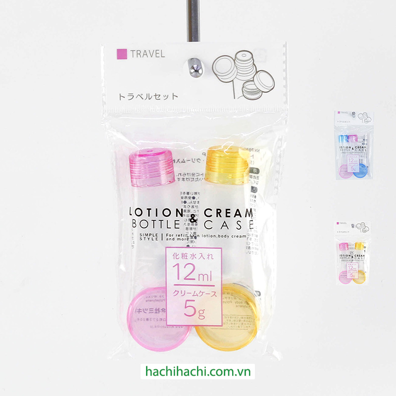 Bộ chiết mỹ phẩm chai 12ml và hũ 5g (Nhiều mẫu)-Giao mẫu ngẫu nhiên