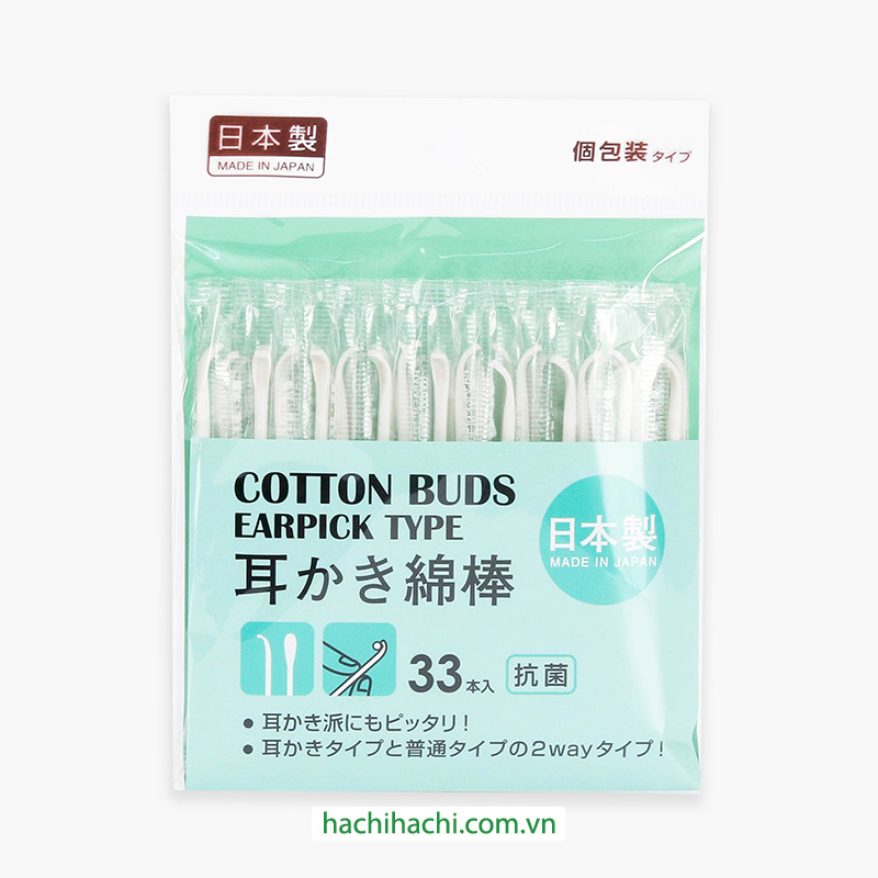 Tăm bông 2 đầu lấy ráy tai, ngoáy tai chống khuẩn 33 cây